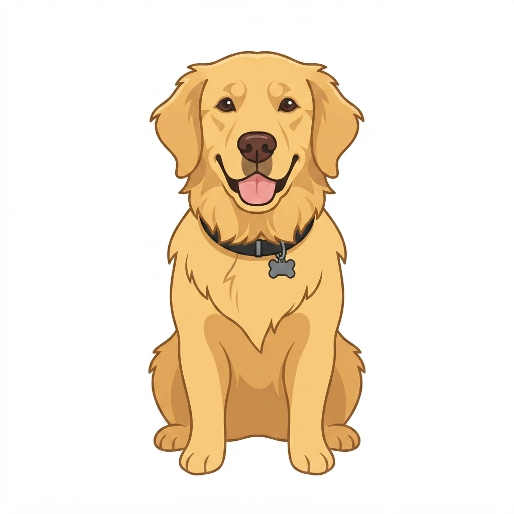 El perro de muestra generado por IA en estilo Minimalista moderno
